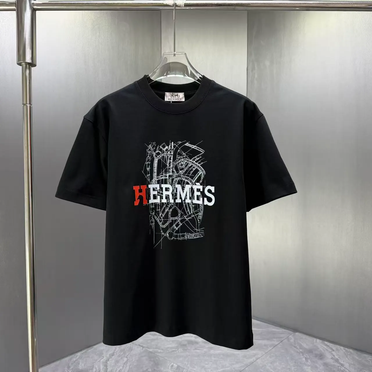 HERM* * 2026 New Arrival T logo ：Black White Yellow Bright Red Sizes：S M L XL XXL